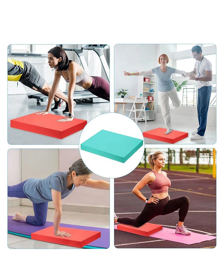 Knee Pad for Fitness Non-Slip TPE Foam Pad Cushion Green - Image 2