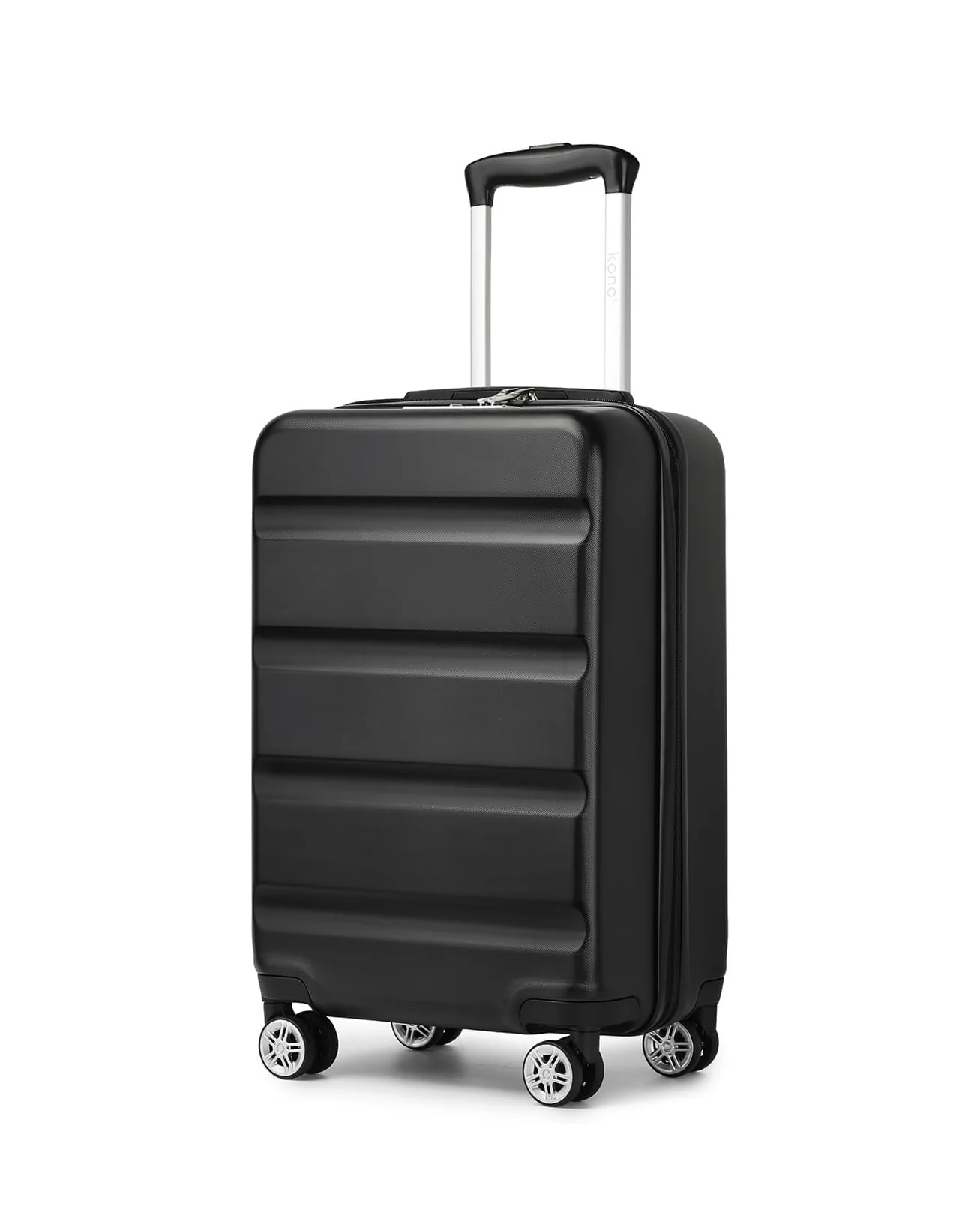 Kono 20 Inch Cabin Suitcase Lightweight Hard Shell Black