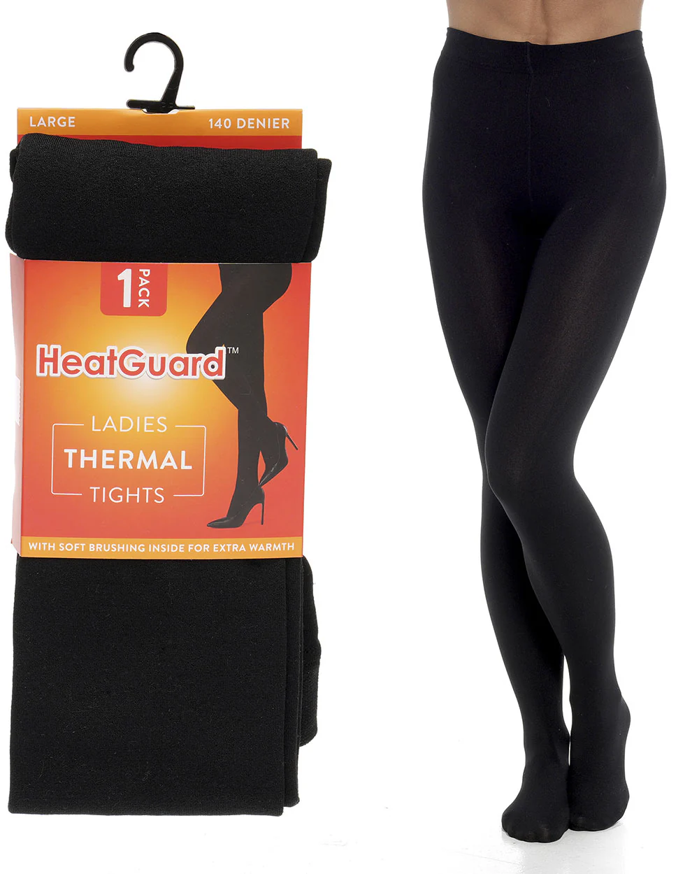 Ladies Thermal Tights Black 140 Denier S, M, L - Image 3