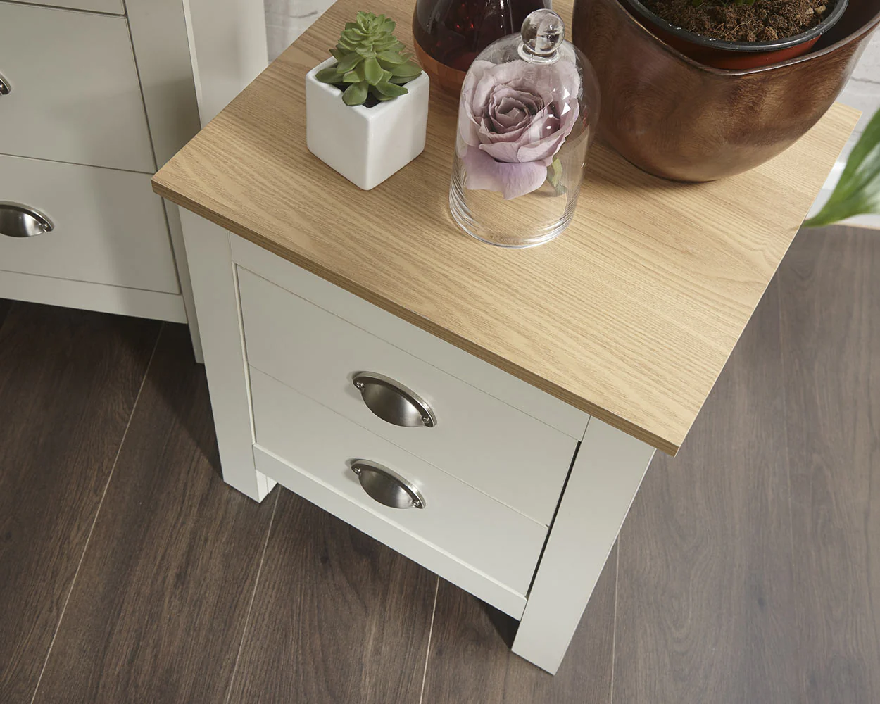 Lancaster 3 Piece Bedroom Furniture Set Cream - Image 10