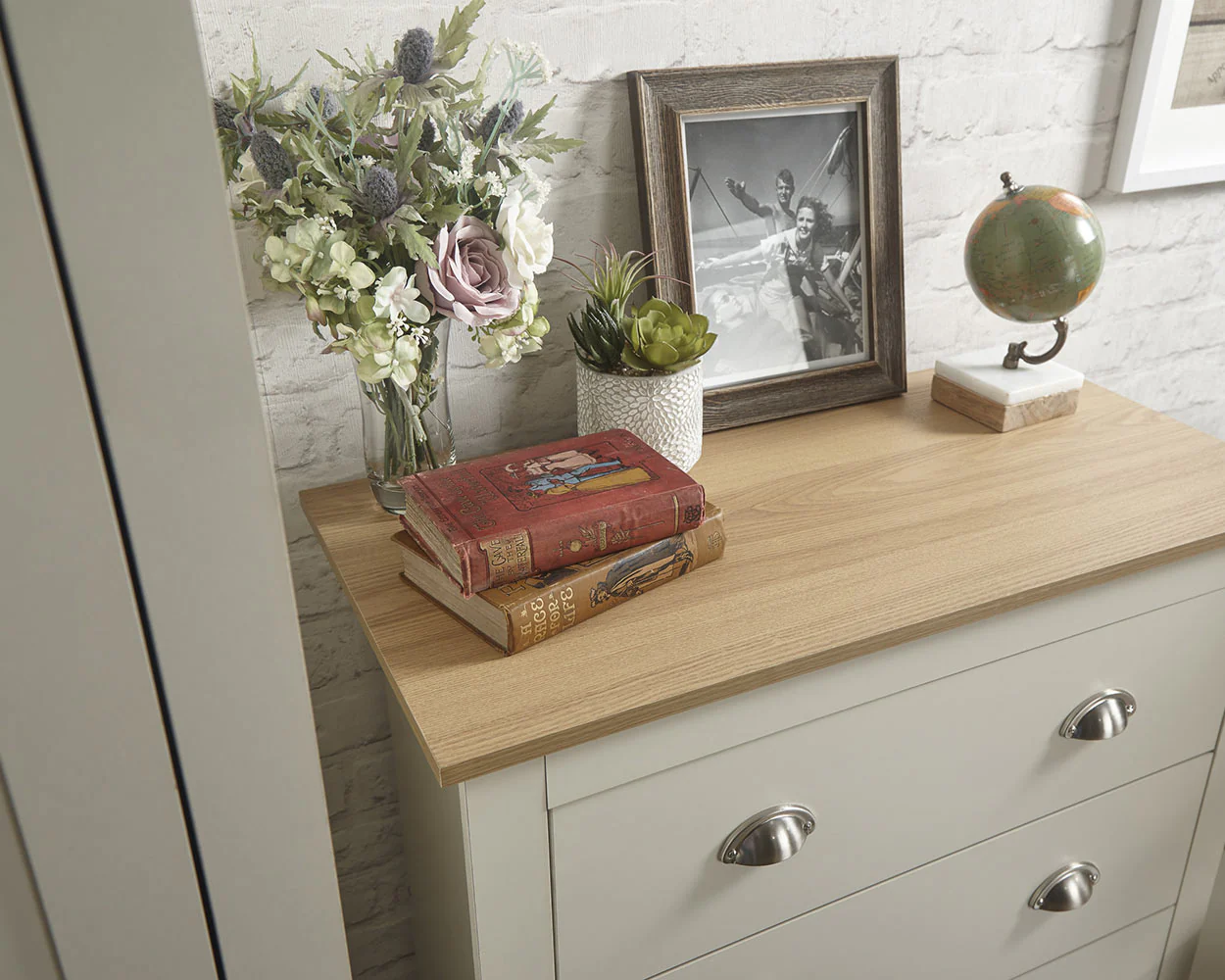 Lancaster 3 Piece Bedroom Furniture Set Cream - Image 13