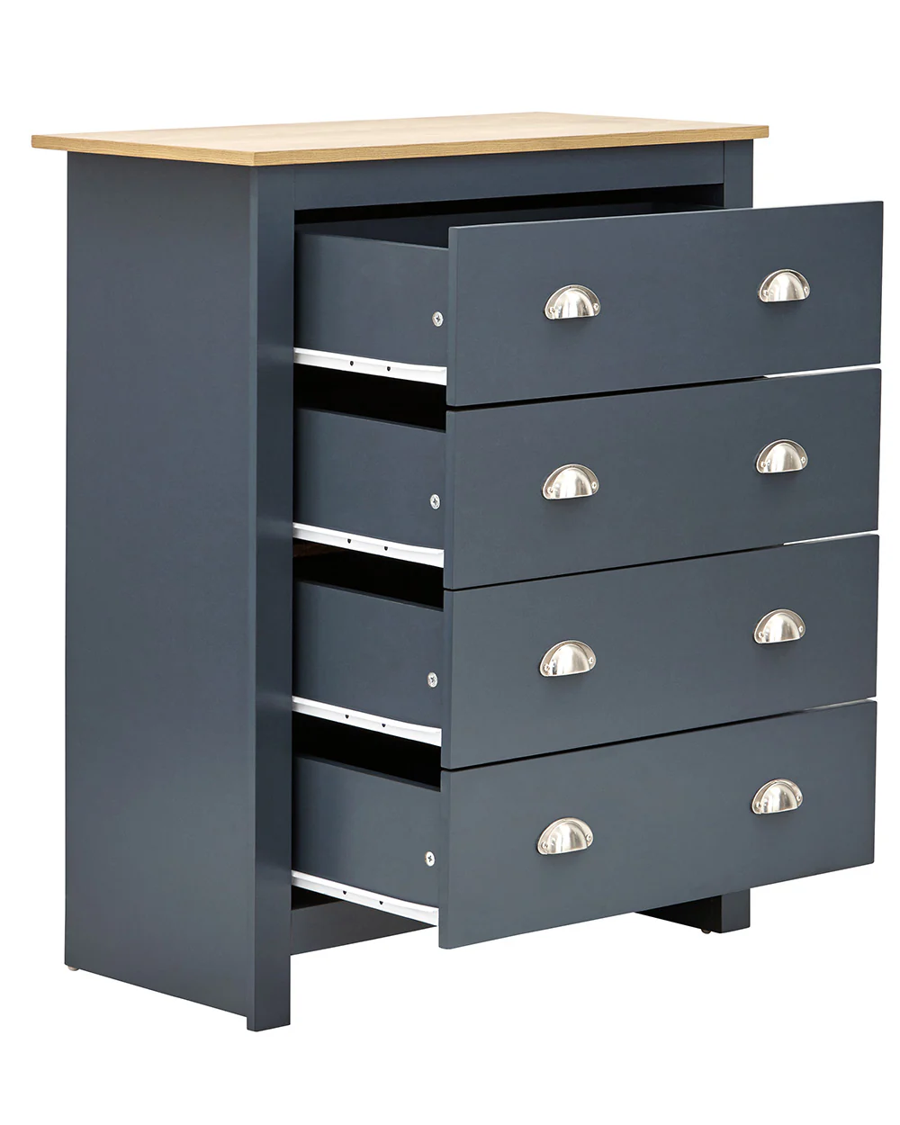 Lancaster 4 Piece Bedroom Furniture Set Slate Blue - Image 9