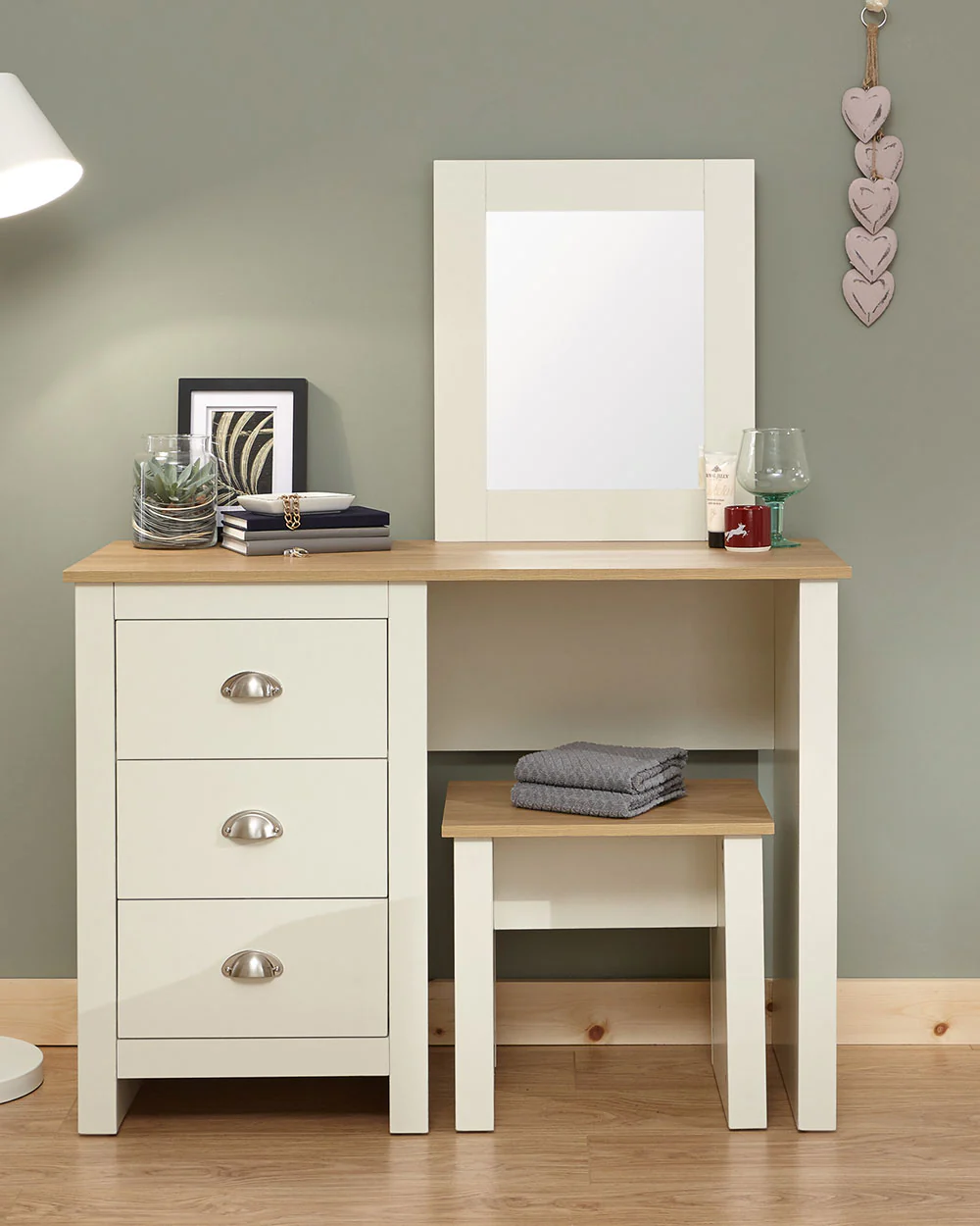 Lancaster Dressing Table Set Cream