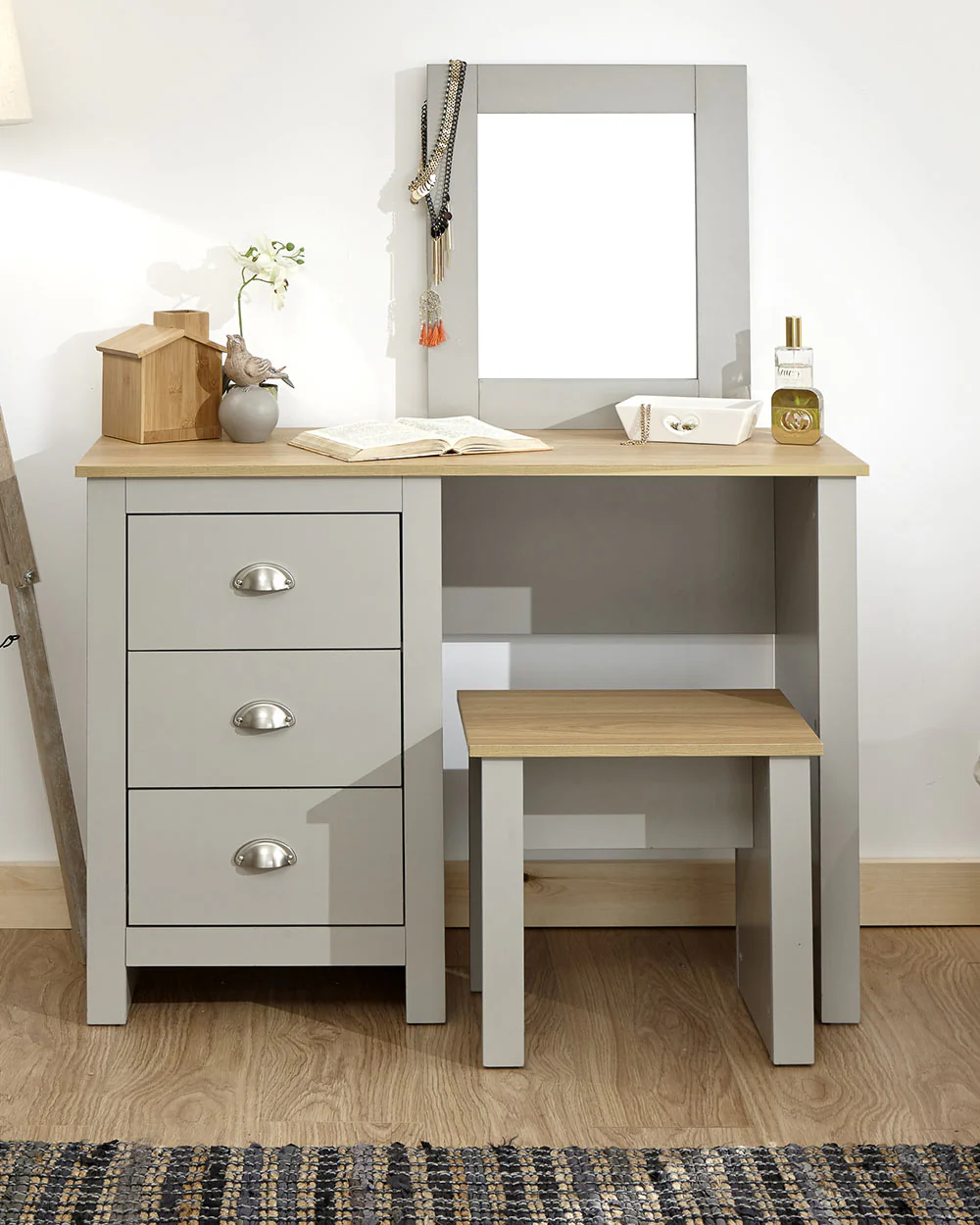 Lancaster Dressing Table Set Grey