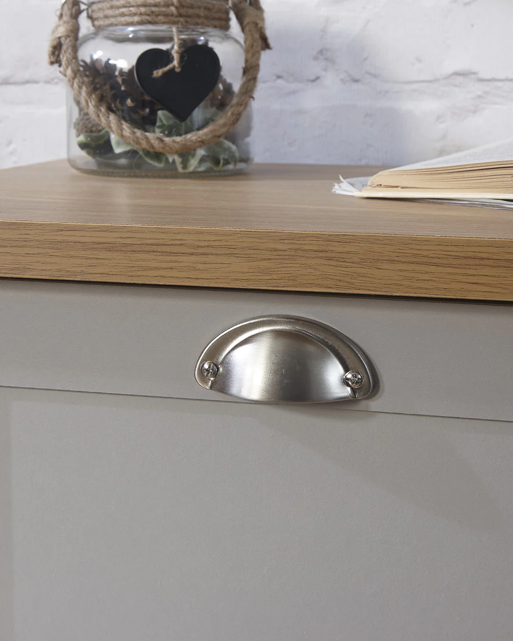 Lancaster Shoe Storage Cabinet Grey - Image 11