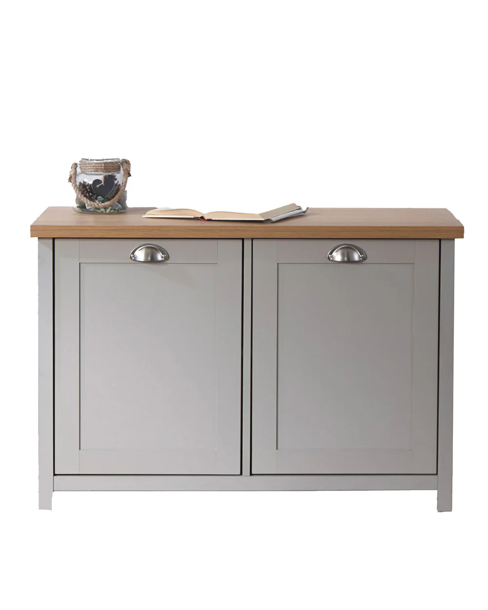 Lancaster Shoe Storage Cabinet Grey - Image 13