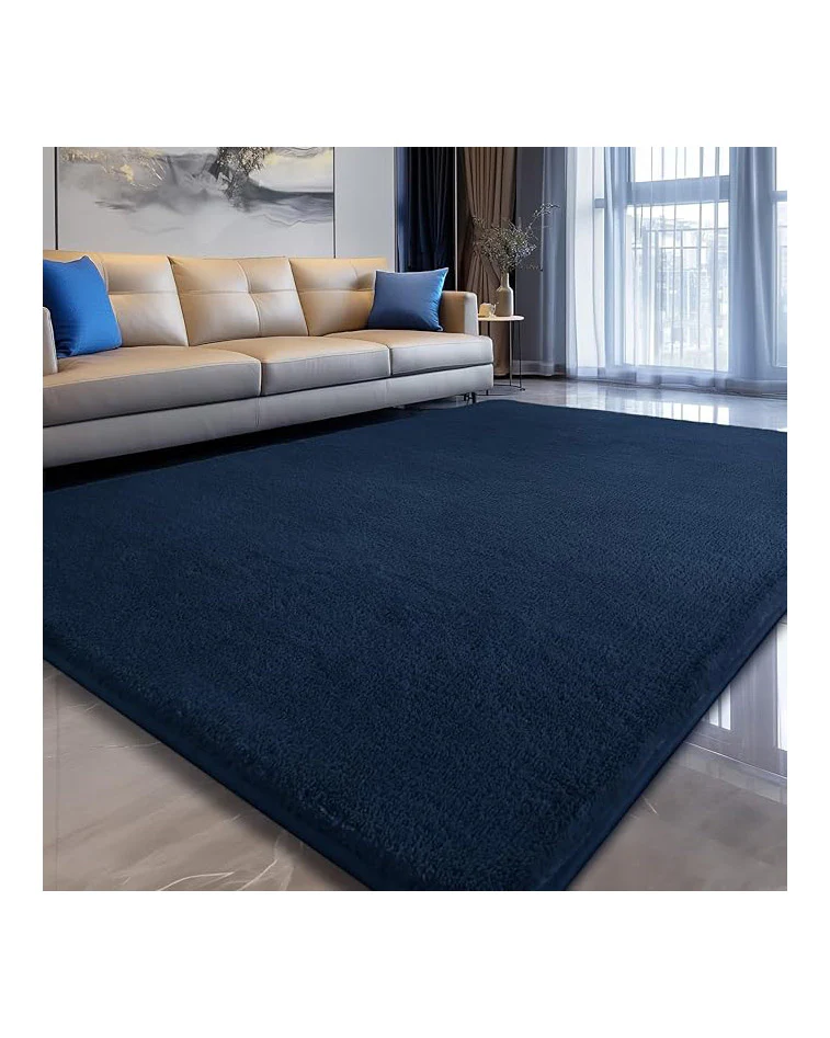 Large Carpet Rug 200 x300 cm Navy Blue