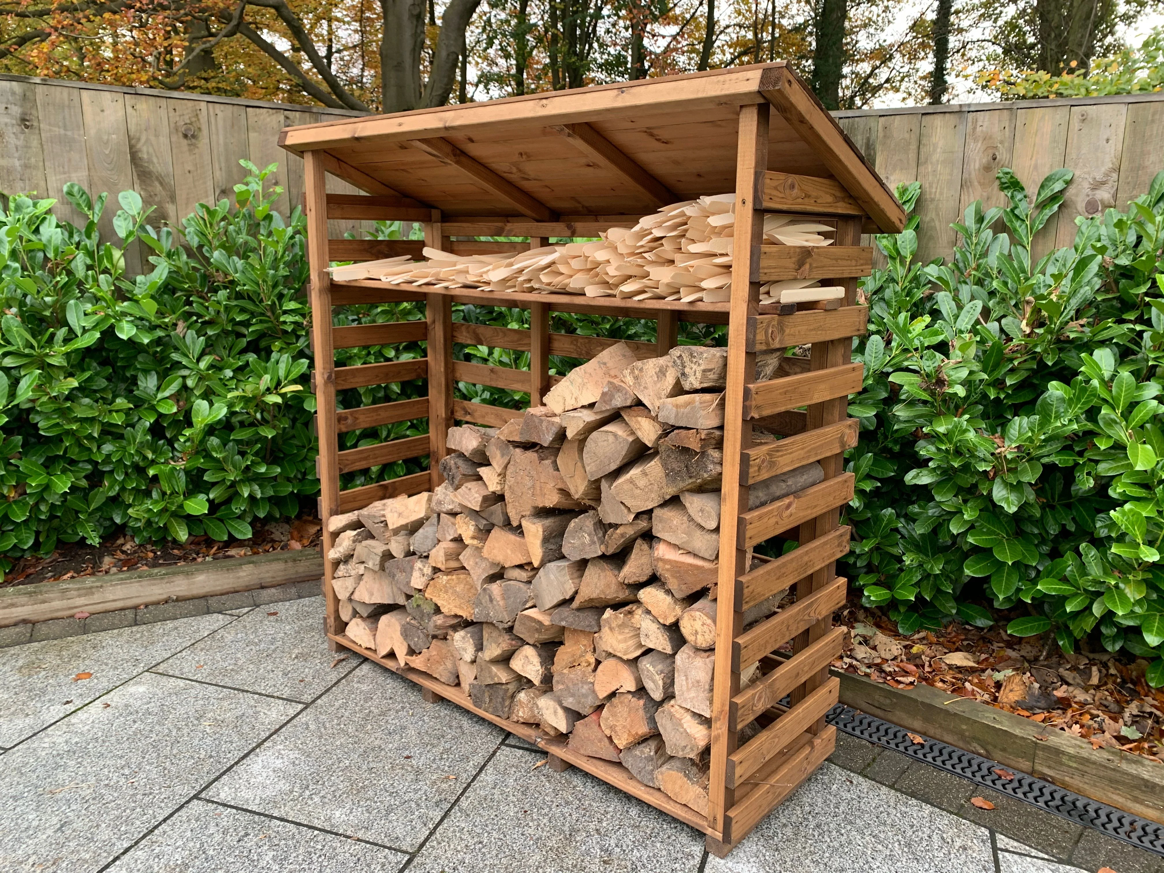 Charles Taylor Large Wooden Log Store HB203 - Image 2