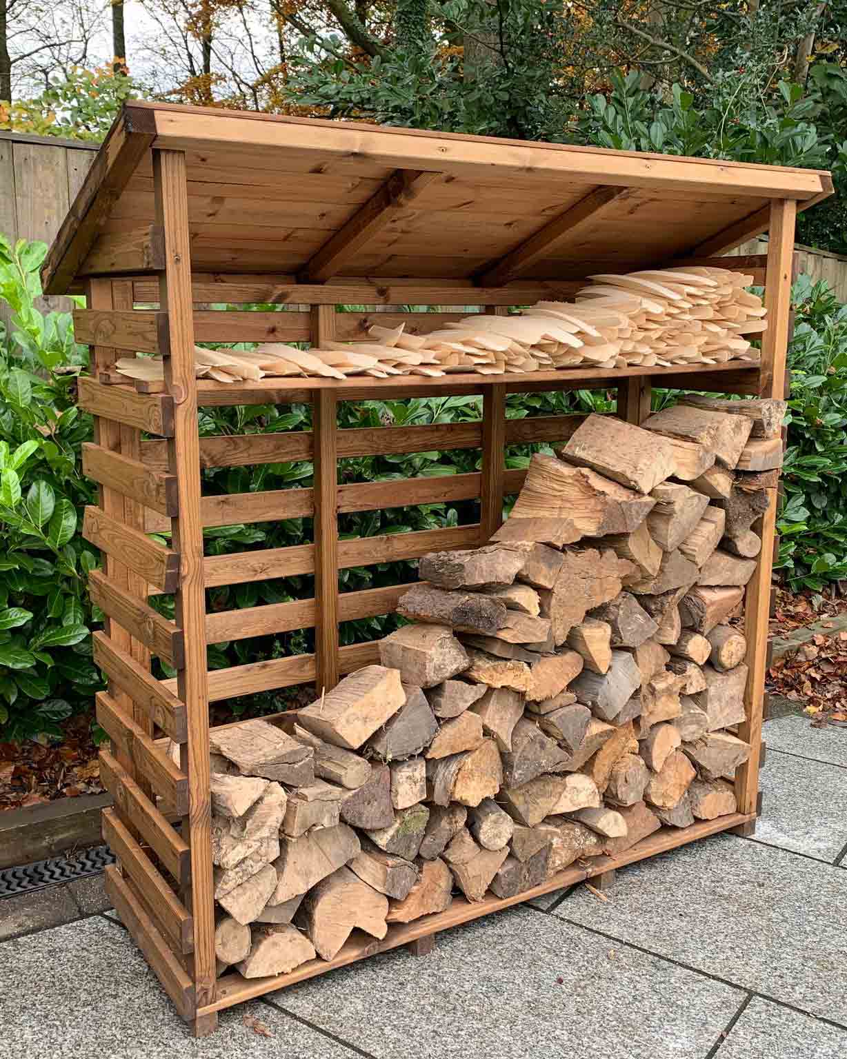 Charles Taylor Large Wooden Log Store HB203 - Image 6