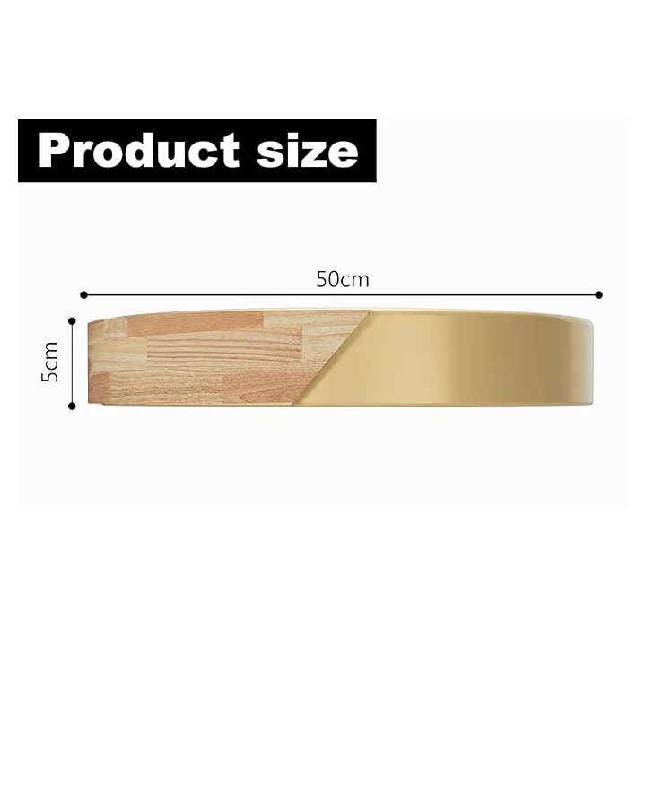 LED Ceiling Light Panel 50W 5000LM Gold 50cm - Image 2