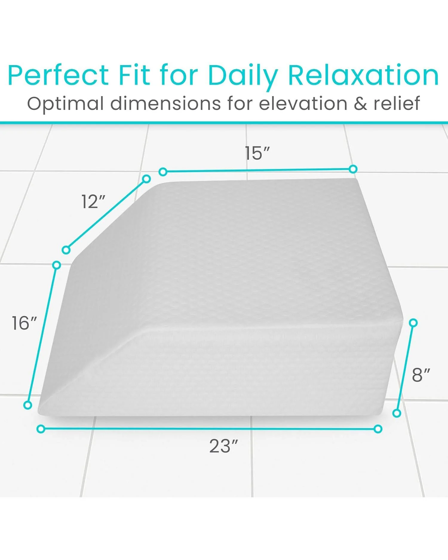 Leg Elevation Pillow Support Cushion White - Image 2