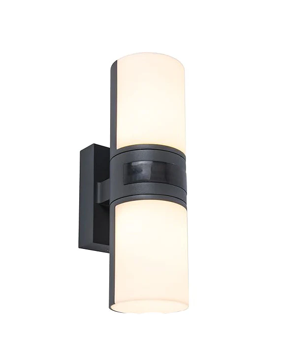 Lutec Cyra LED Outdoor Wall Light with Motion Sensor