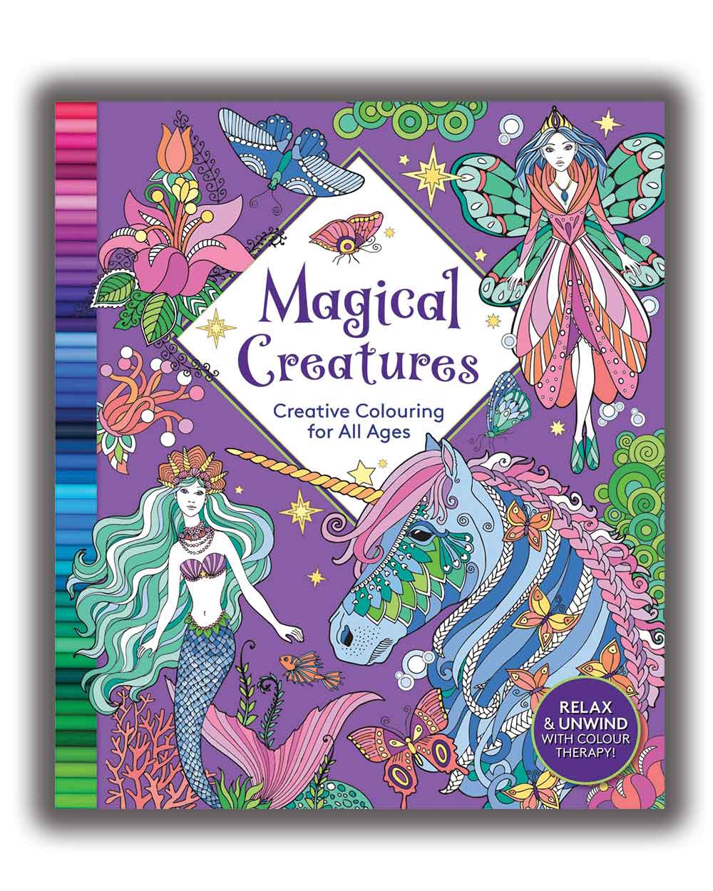 Magical Creatures Colouring Book Fairy Unicorn etc