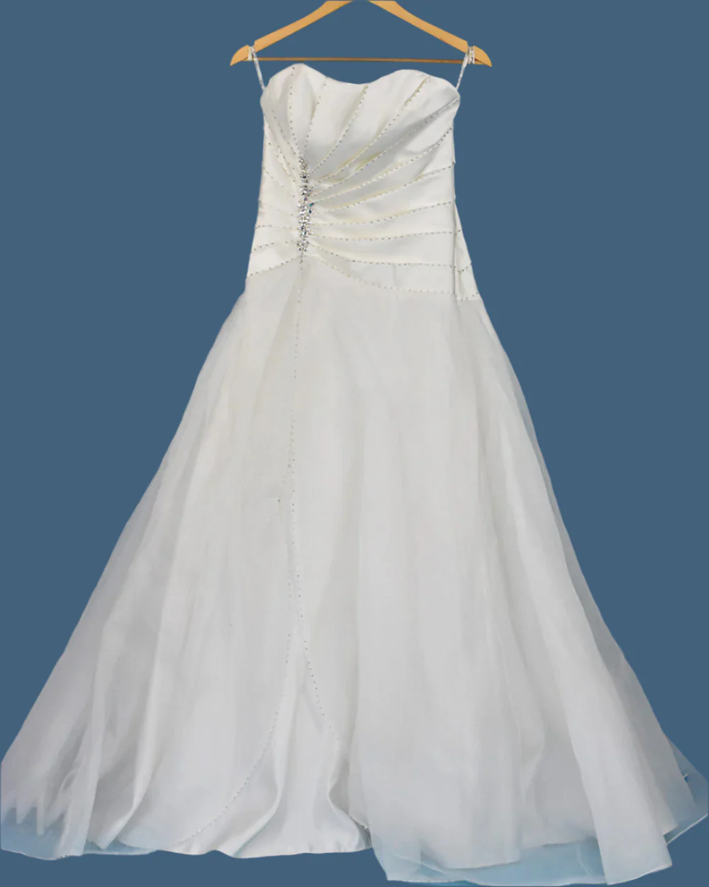 Mark Lesley Ivory Strapless Princess Wedding Dress Size 14 - Image 2