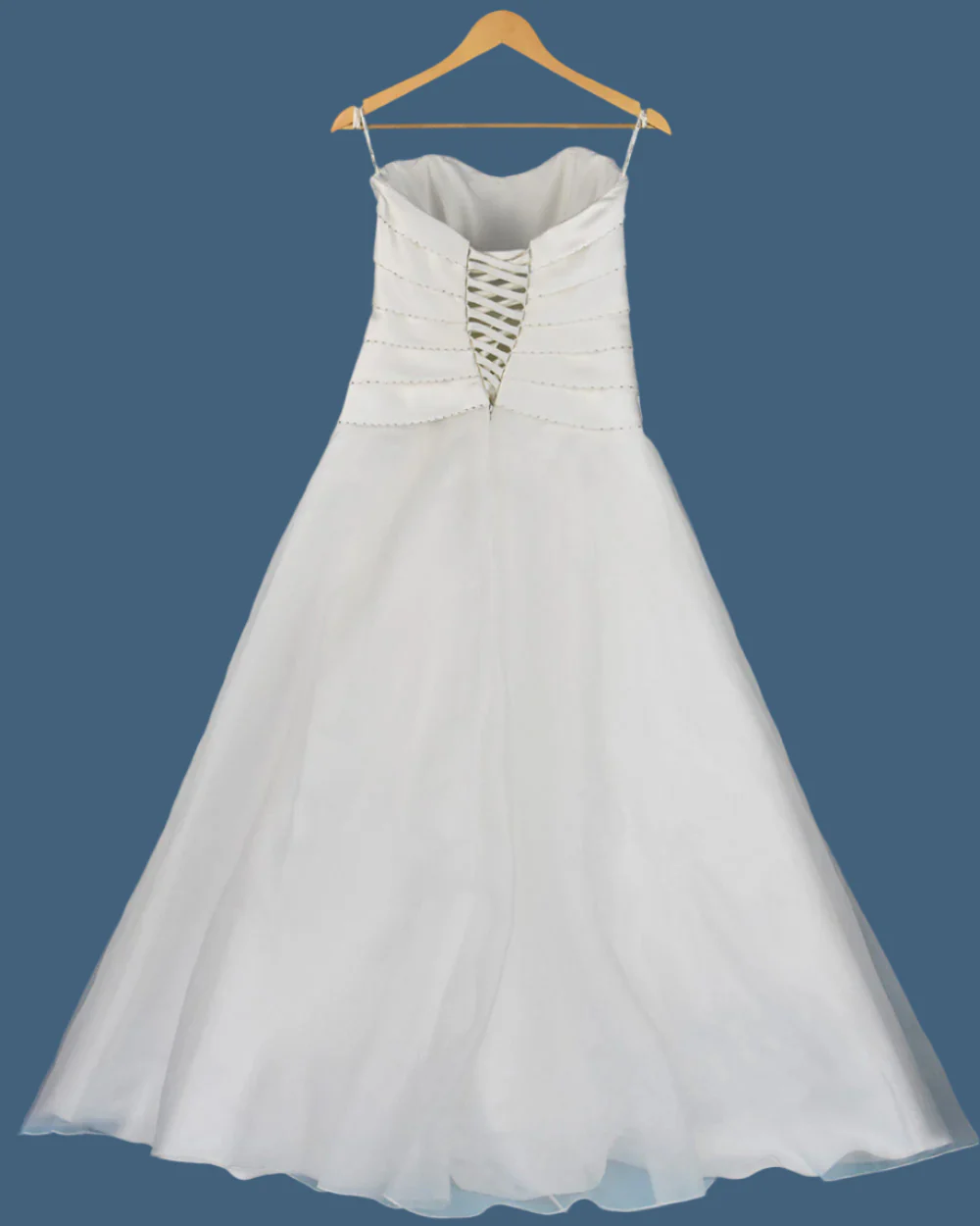 Mark Lesley Ivory Strapless Princess Wedding Dress Size 14 - Image 3