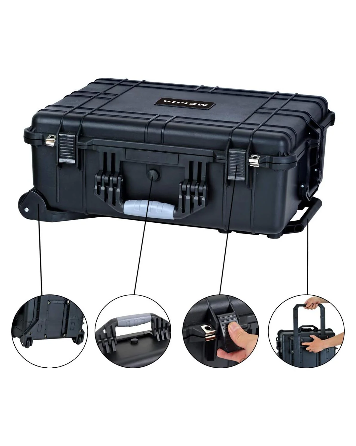 MEIJIA All Weather Rolling Hard Case Camera Drone Equipment - Image 3