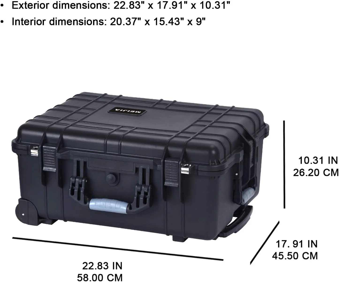 MEIJIA All Weather Rolling Hard Case Camera Drone Equipment - Image 4