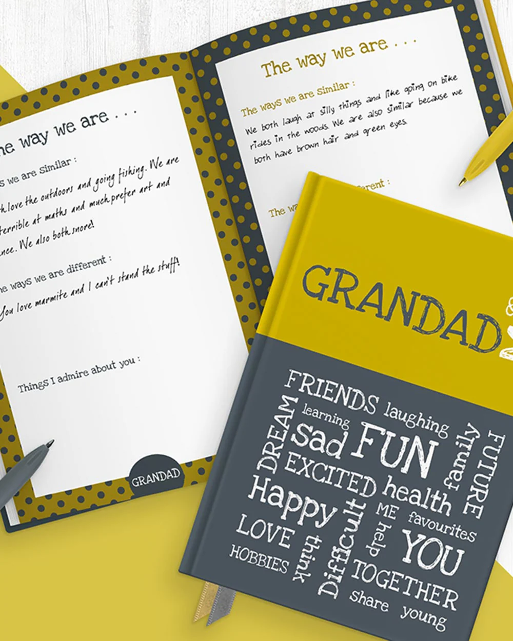 Memory Book Grandad & Me Journal Gift