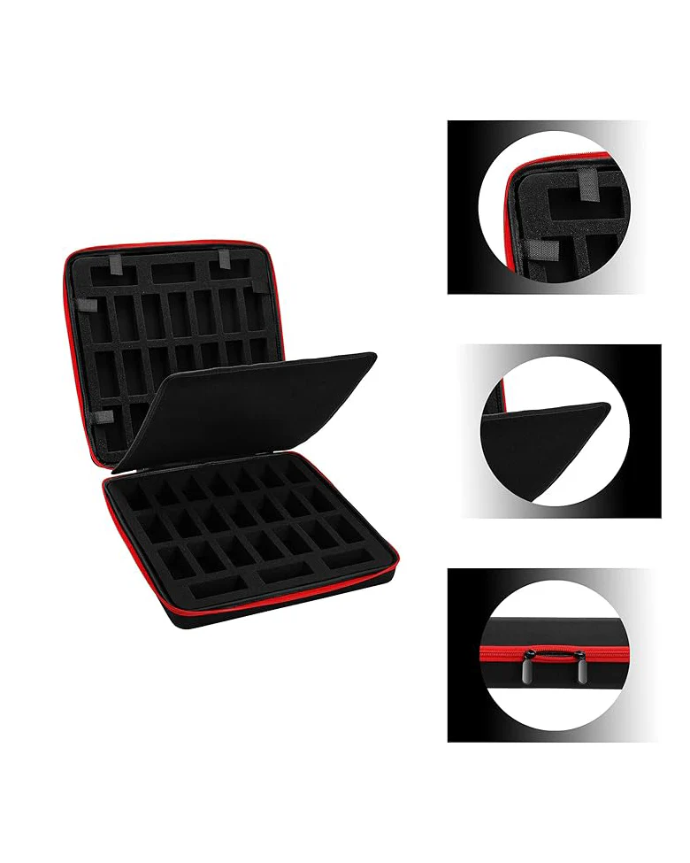 Miniature Figure Storage Carrying Case 48 Slots Black - Image 3