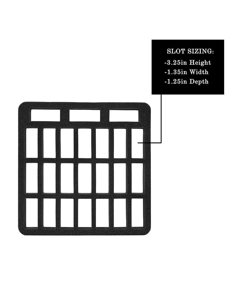 Miniature Figure Storage Carrying Case 48 Slots Black - Image 5