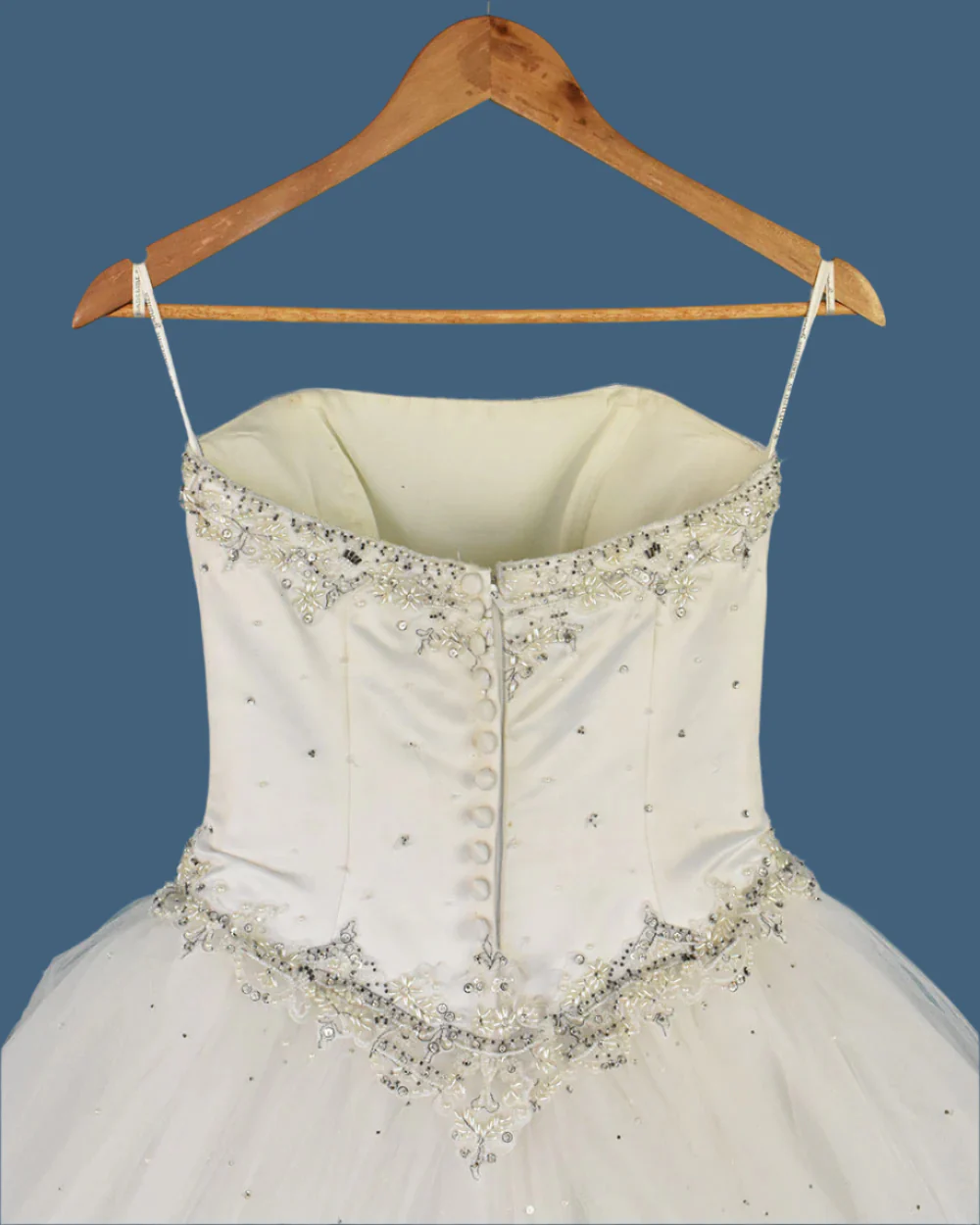 Mori Lee White Princess Wedding Dress Size 6 - Image 10