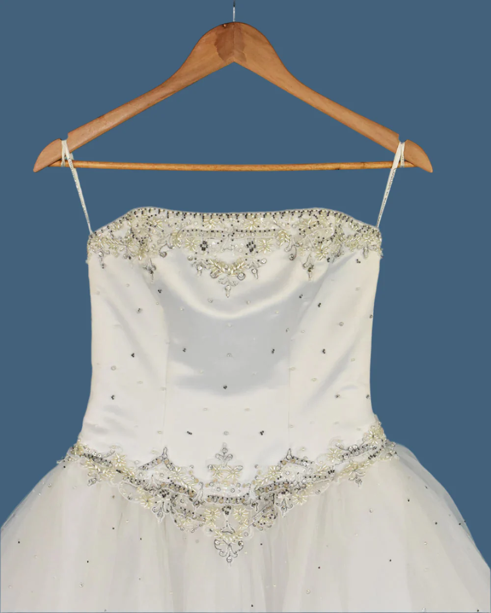 Mori Lee White Princess Wedding Dress Size 6 - Image 3