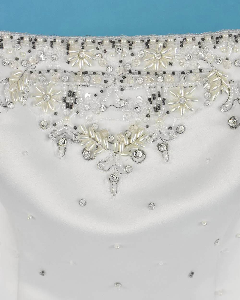 Mori Lee White Princess Wedding Dress Size 6 - Image 4