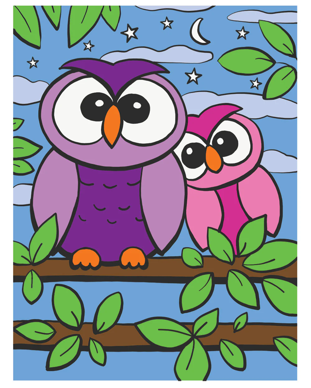 My First Paint By Number Kit Owls Age 4+ - Image 2
