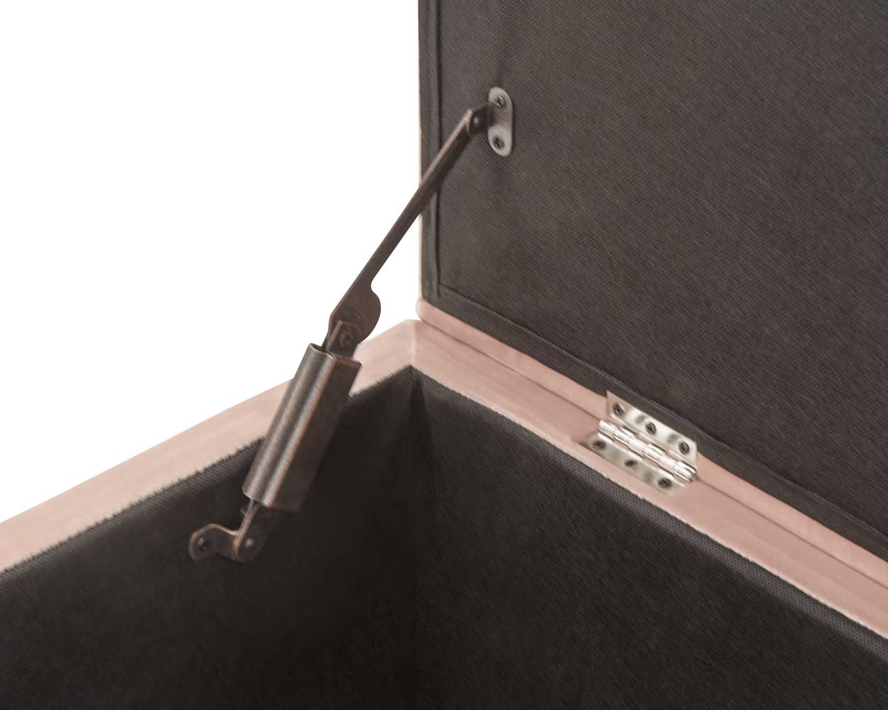 Mystica Ottoman Storage Bench Blush Pink - Image 4