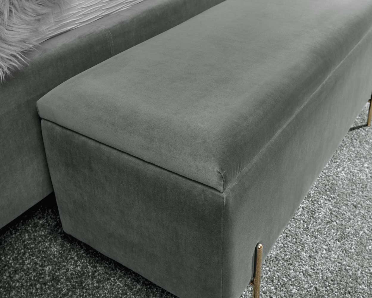 Mystica Ottoman Storage Bench Grey - Image 4