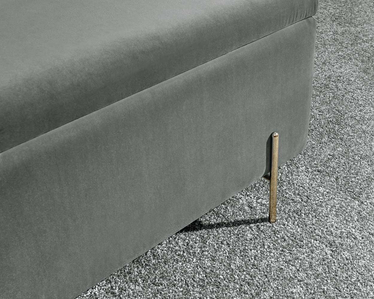 Mystica Ottoman Storage Bench Grey - Image 5