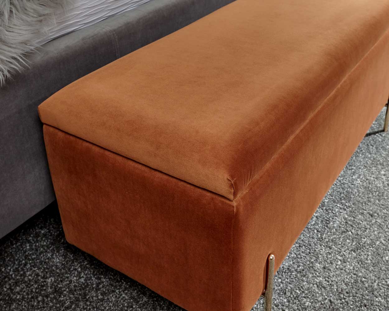 Mystica Ottoman Storage Bench Russet - Image 7