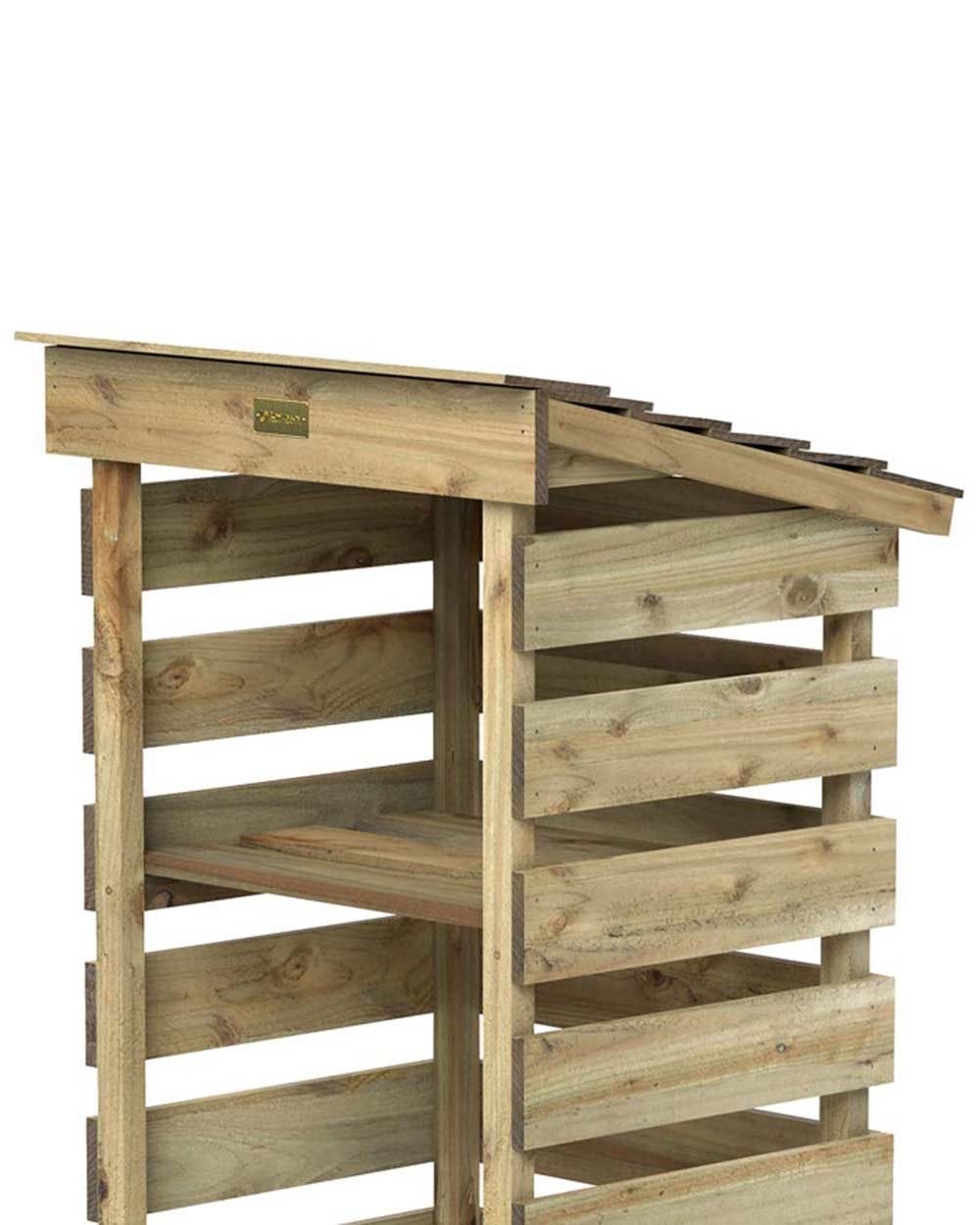 Narrow Log Store Slim Outdoor Rowlinson - Image 7