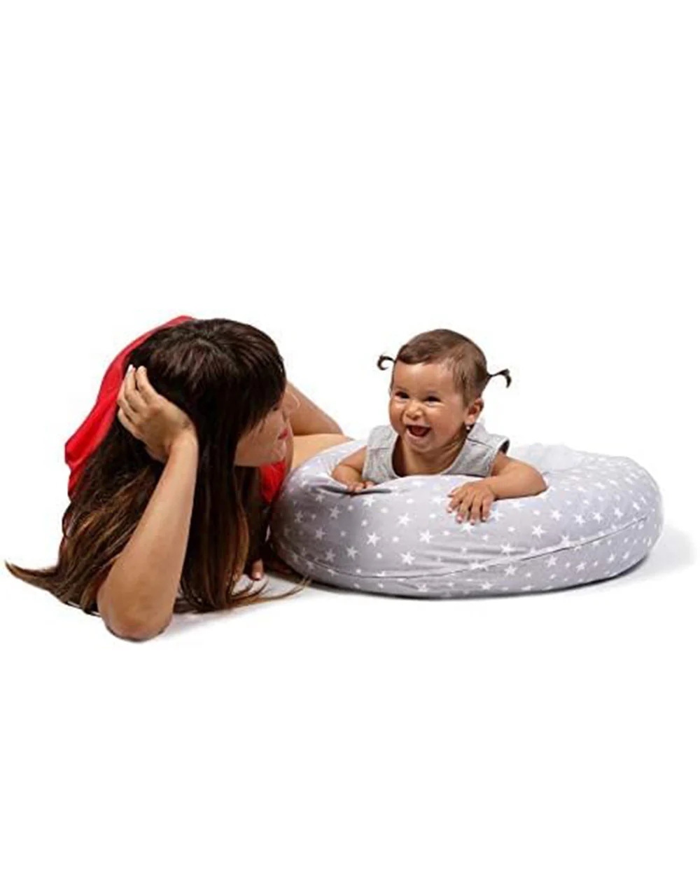 Niimo Pregnancy Pillow 3-in-1  Grey White Stars - Image 3
