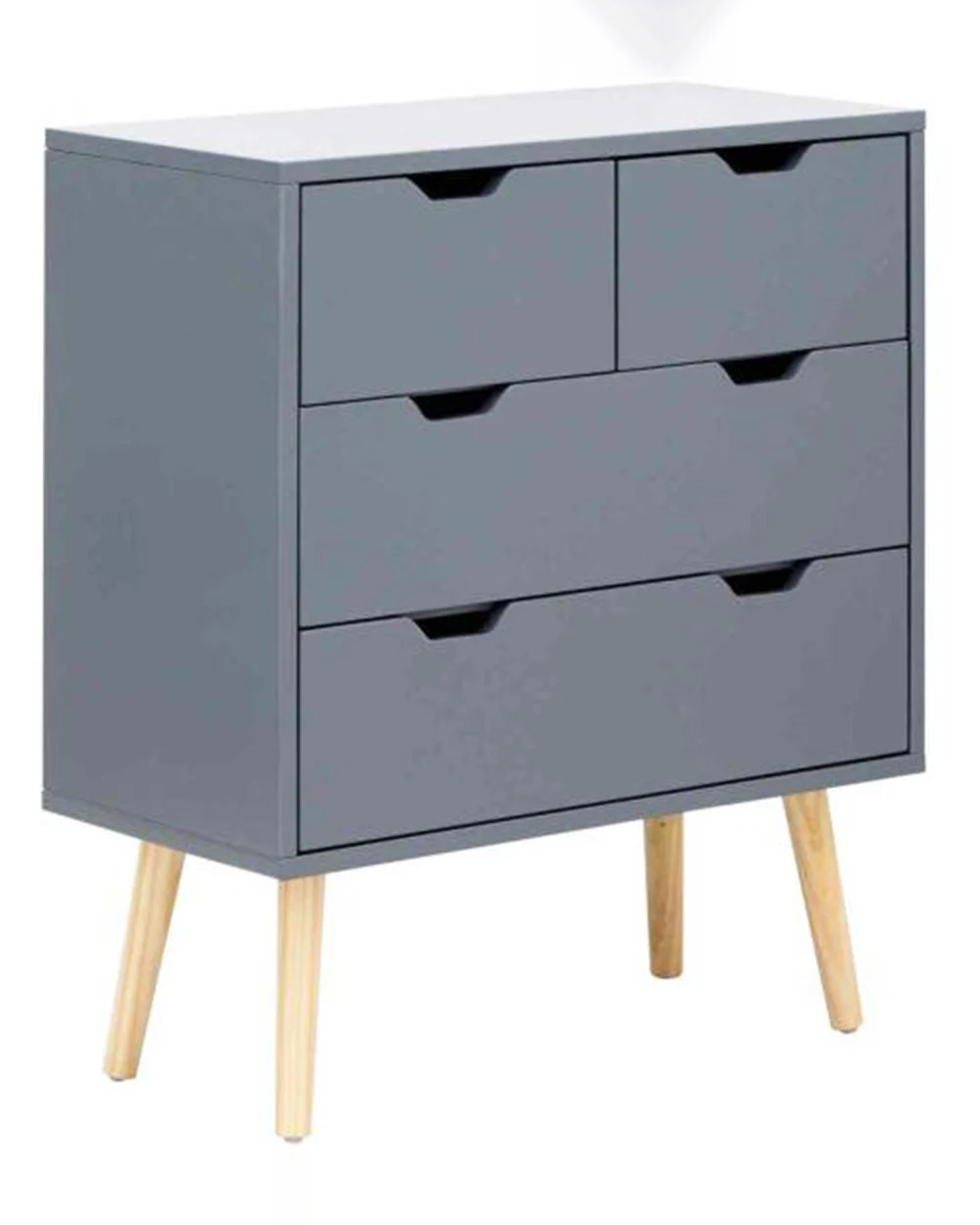 Nyborg 2 + 2 Drawer Chest Dark Grey - Image 4
