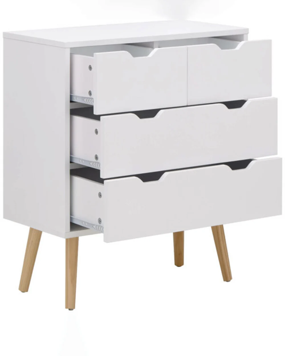Nyborg 2 + 2 Drawer Chest White - Image 6