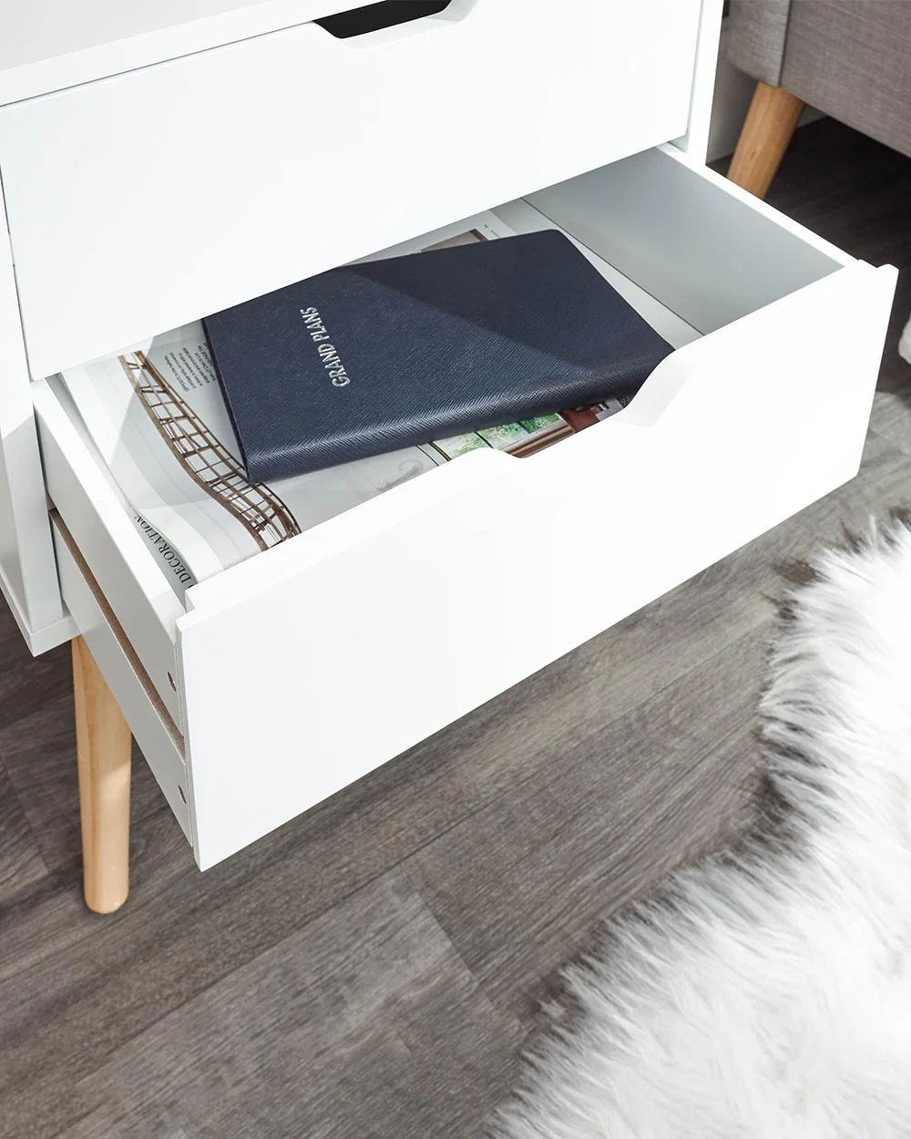 Nyborg Pair Of 2 Drawer Bedsides White - Image 4