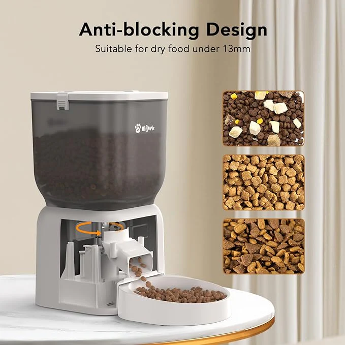 Olfjurk Automatic Dry Food Pet Feeder 4L White - Image 2