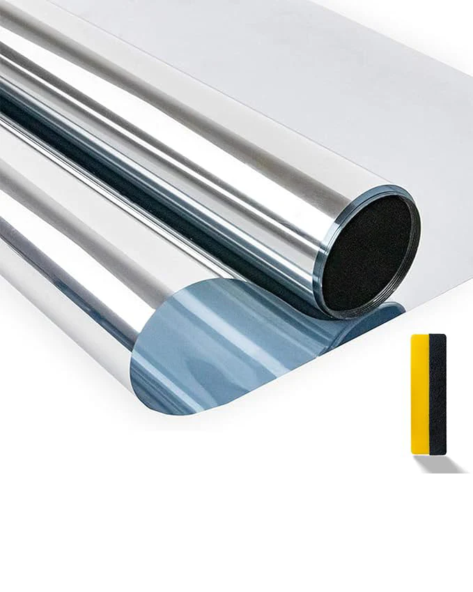 One Way Mirror Window Privacy Film Silver 90 x 200cm