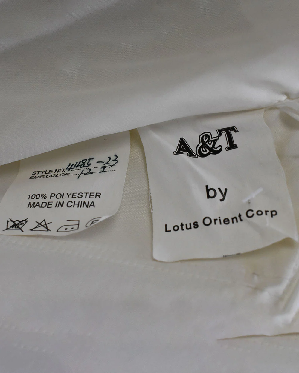 Orient Corp Ivory A Line Strapless Wedding Dress Size 12 - Image 10