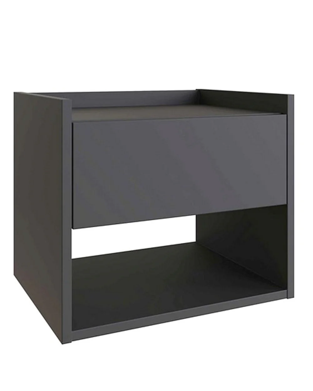 Pair of Floating Bedside Tables Harmony Anthracite - Image 3