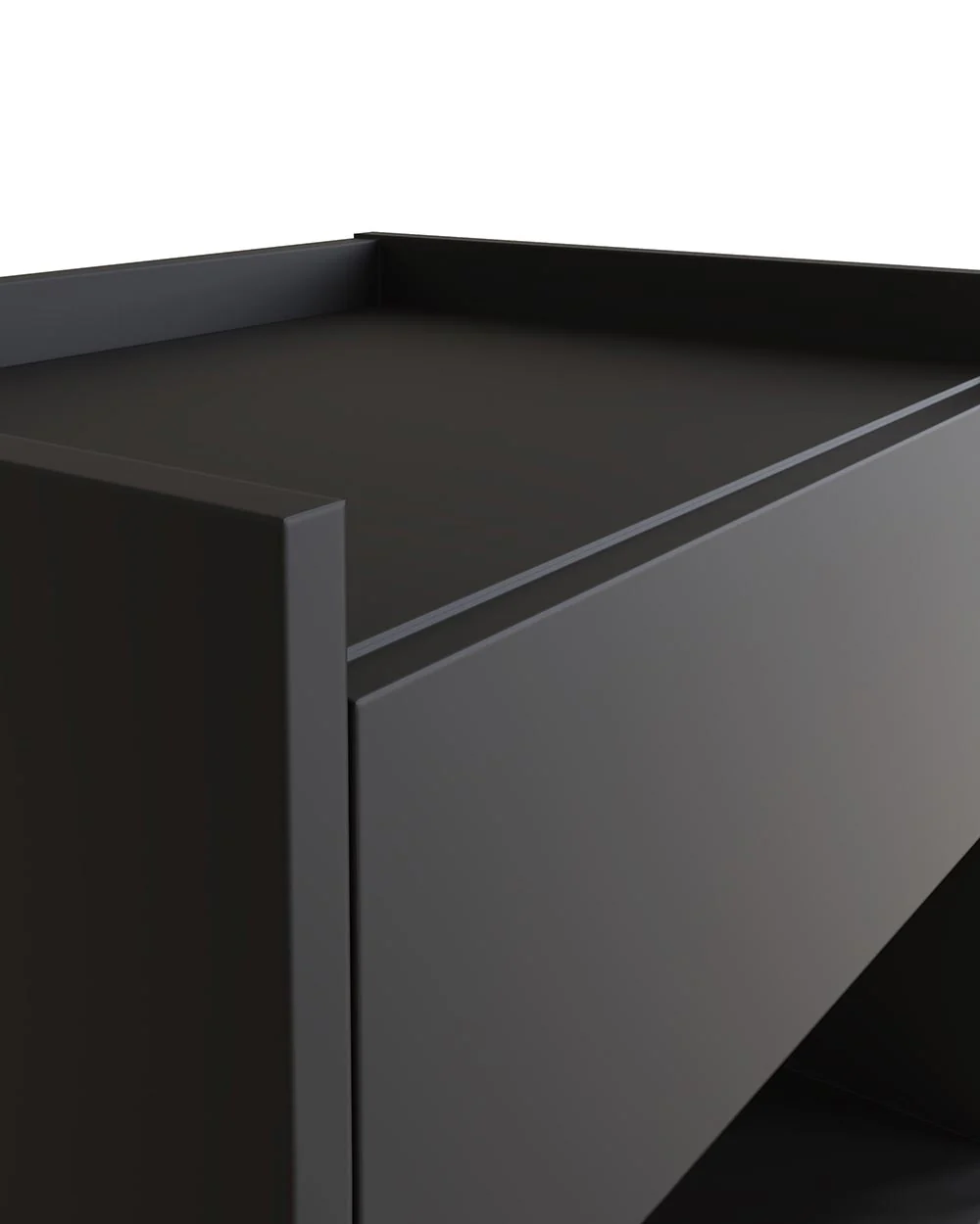 Pair of Floating Bedside Tables Harmony Anthracite - Image 5