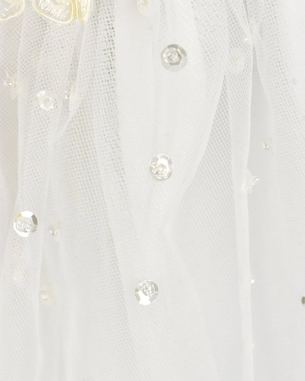 Pale Ivory Beaded Princess Wedding Dress Size 10 - Image 10