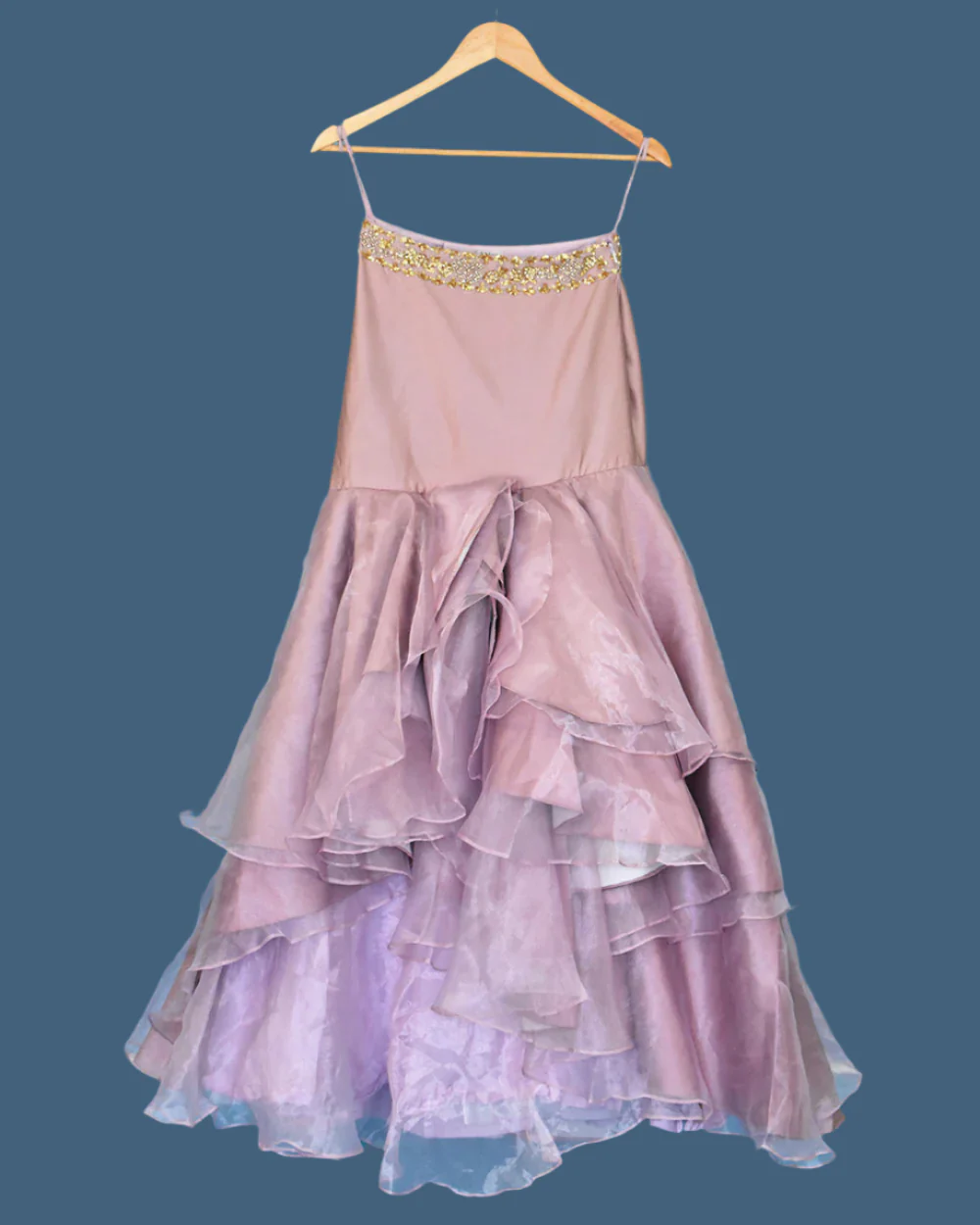 Pale Pink Asian Wedding Bodice Skirt Shawl - Image 2