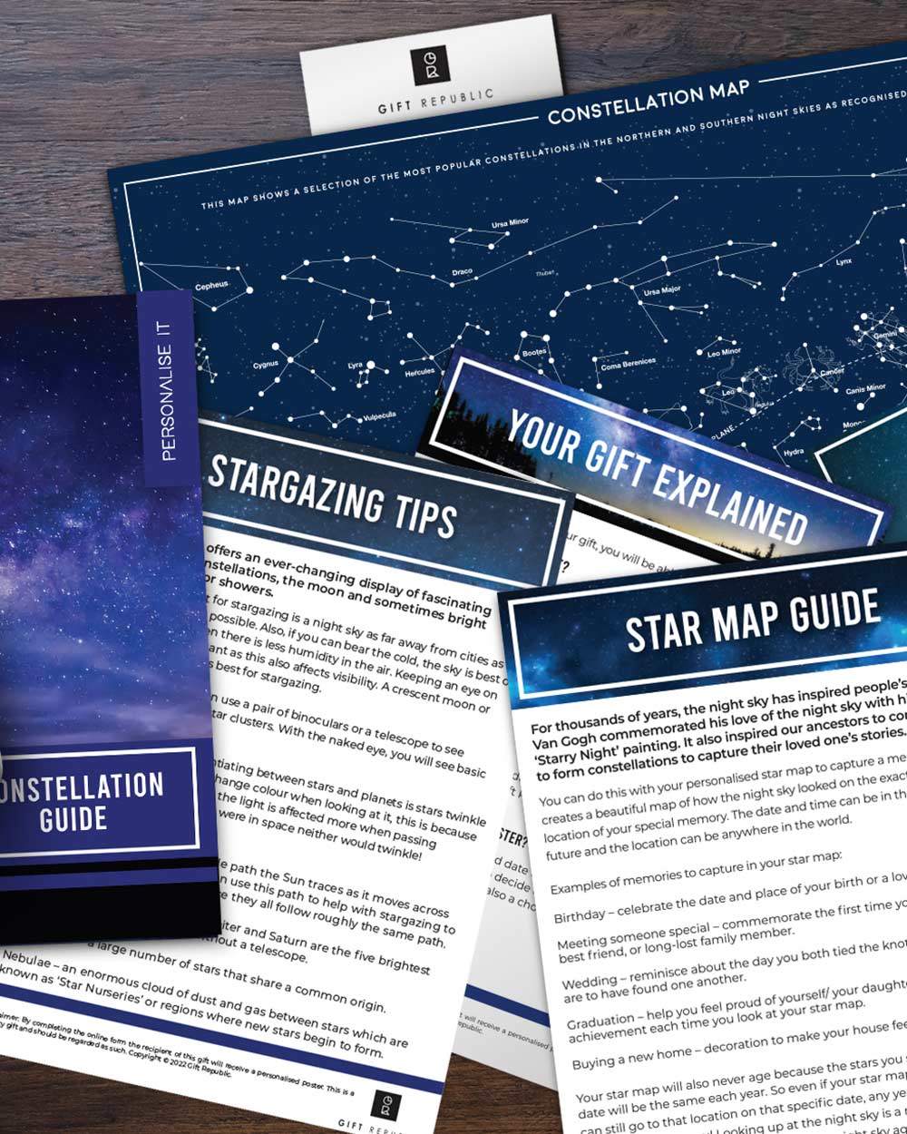 Personalised Star Map Gift Pack Celestial Present - Image 4