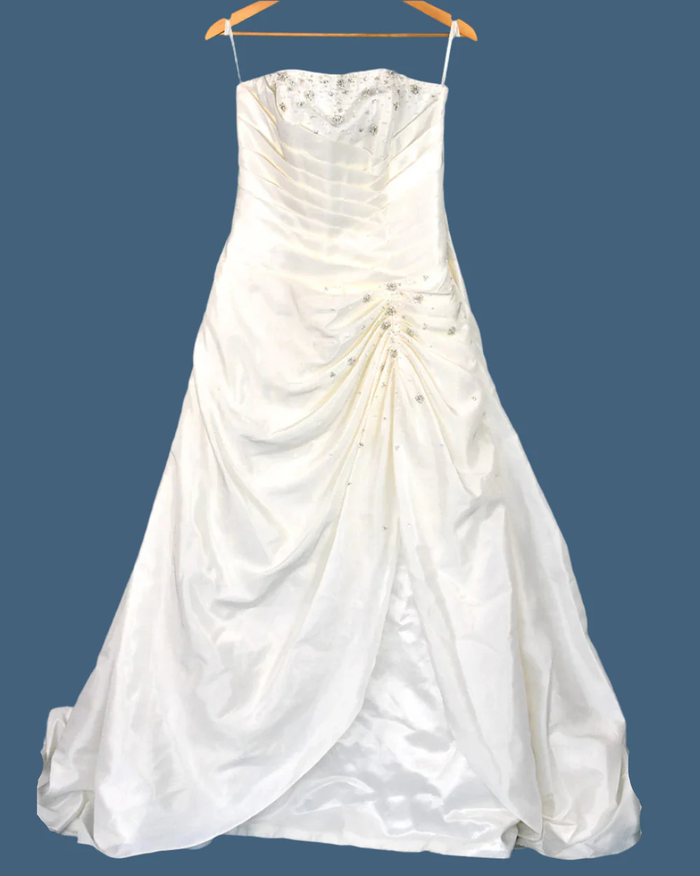 Phil Collins Ivory Strapless A Line Wedding Dress Size 14
