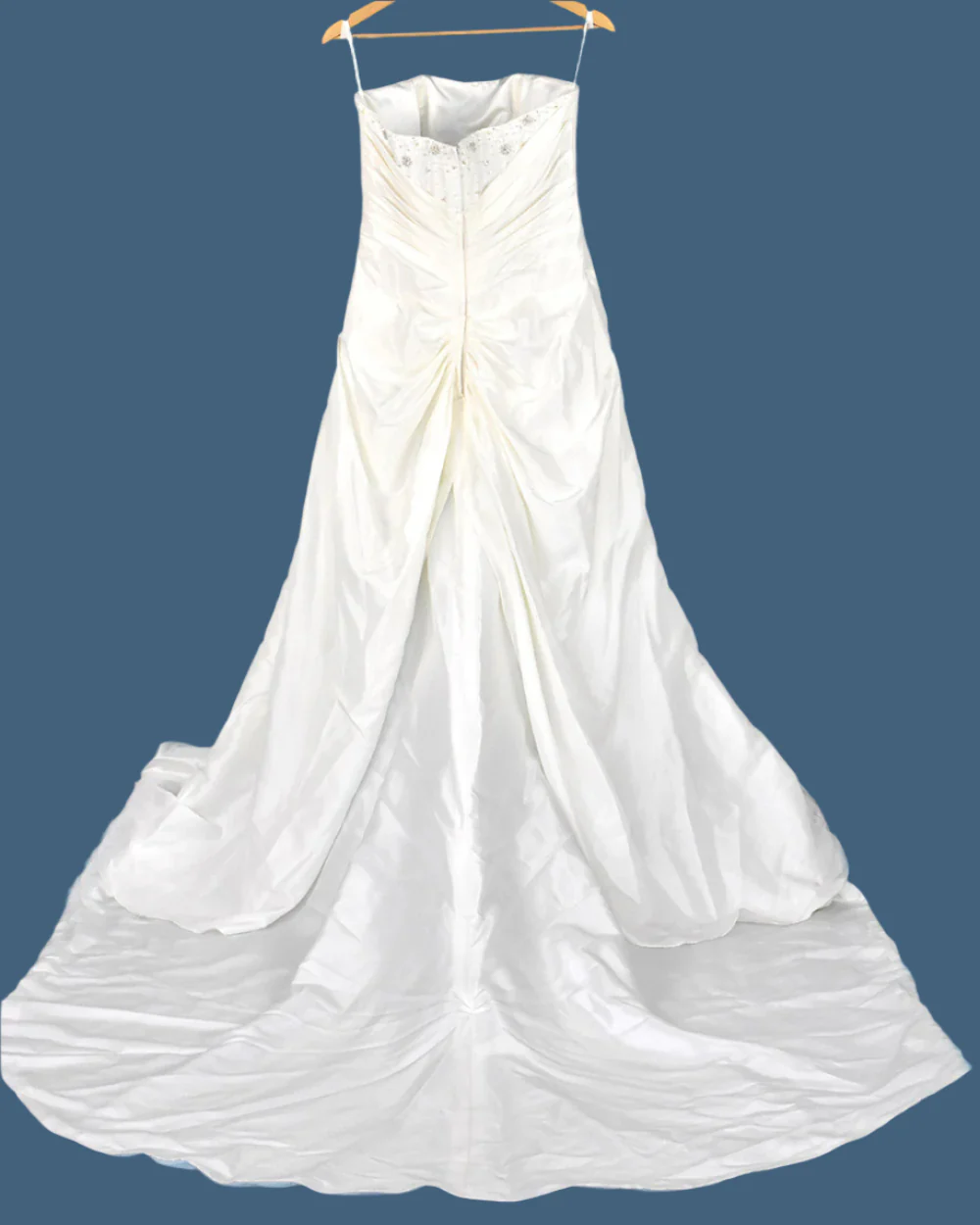 Phil Collins Ivory Strapless A Line Wedding Dress Size 14 - Image 2