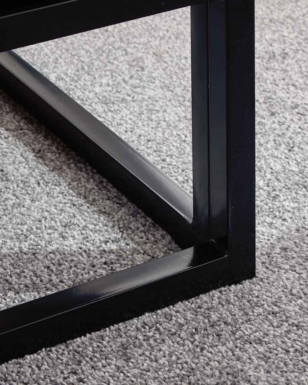 Platform Double Bed 135cm Black - Image 15