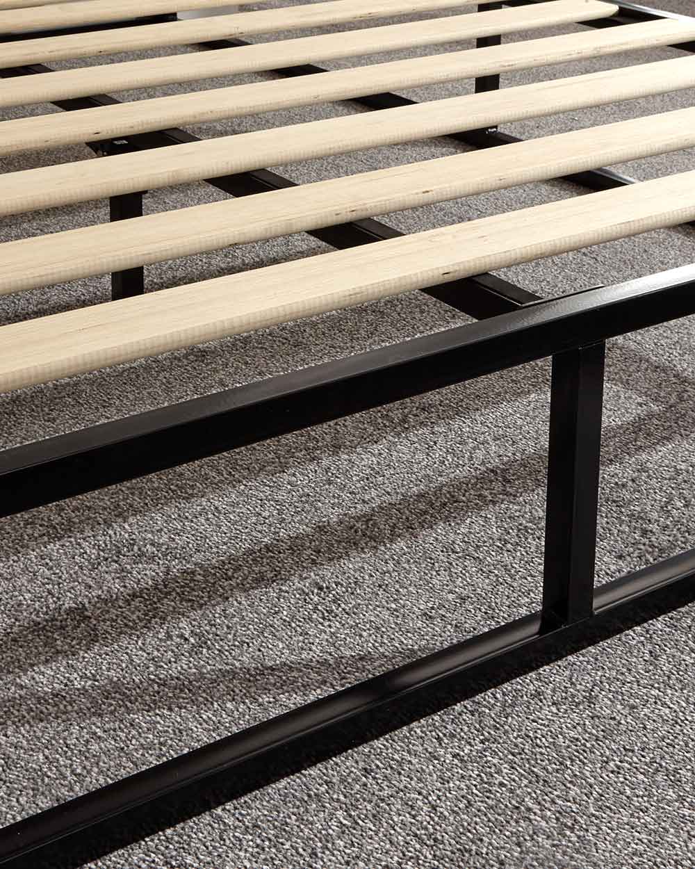 Platform Small Double Bed 120cm Black - Image 12