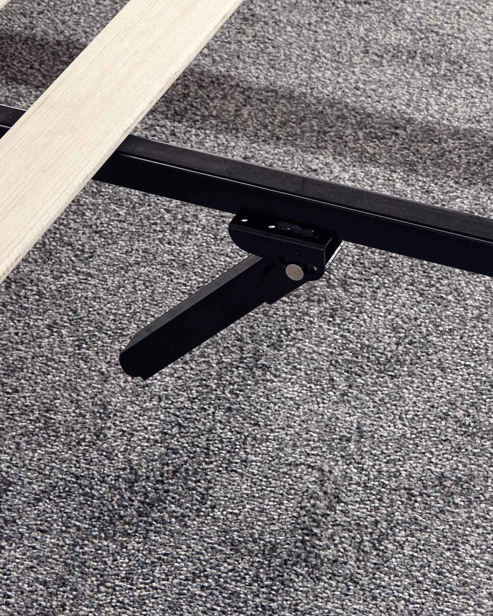 Platform Small Double Bed 120cm Black - Image 8